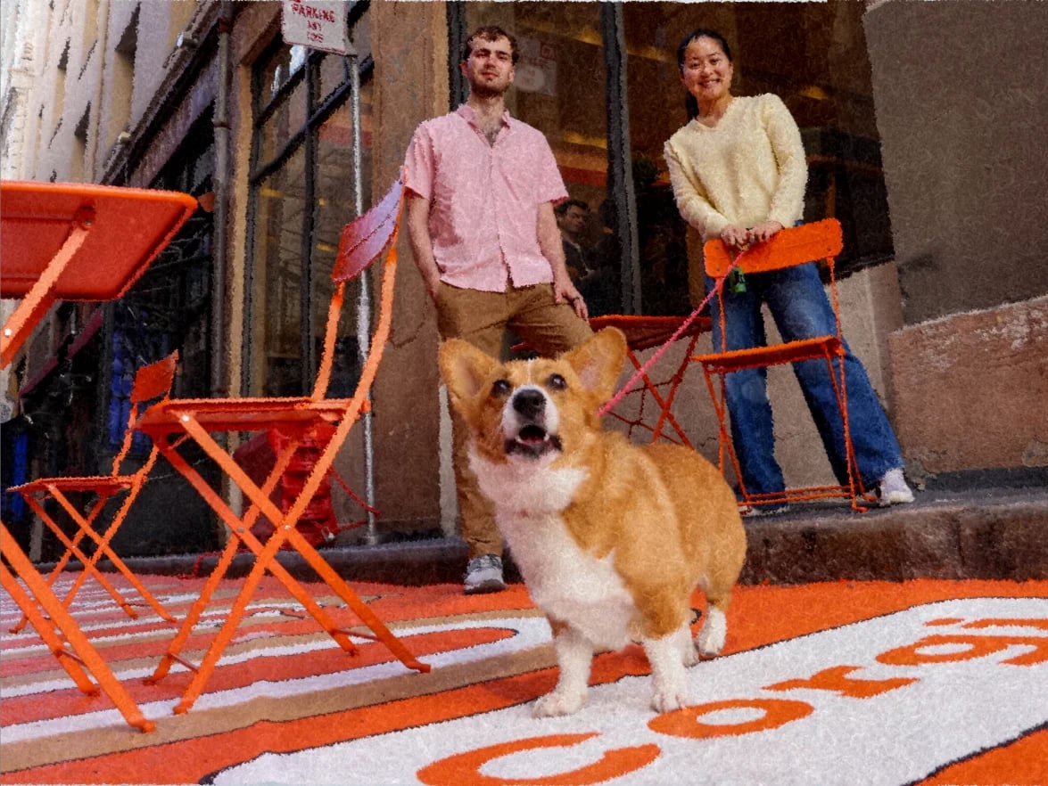 Corgi team at a company offsite